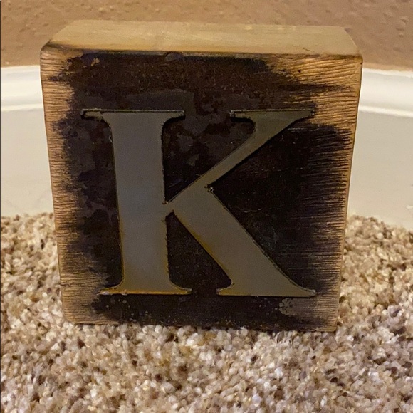 Other - Wooden Block Letter K Other - Wooden Block Letter K